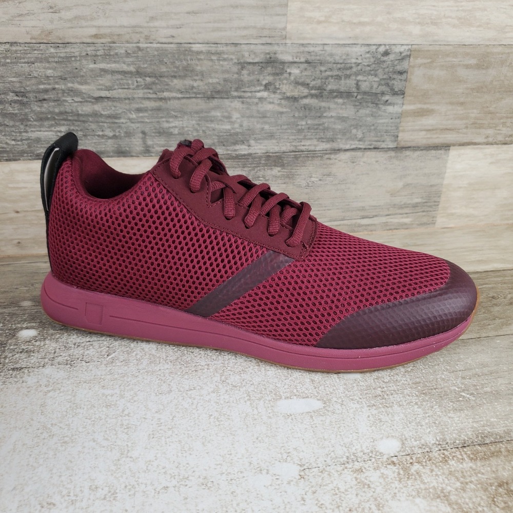 YORK Athletics Mfg The Henry Runner Mens Shoes Sz 9.5 Running Red Mesh Sneakers
